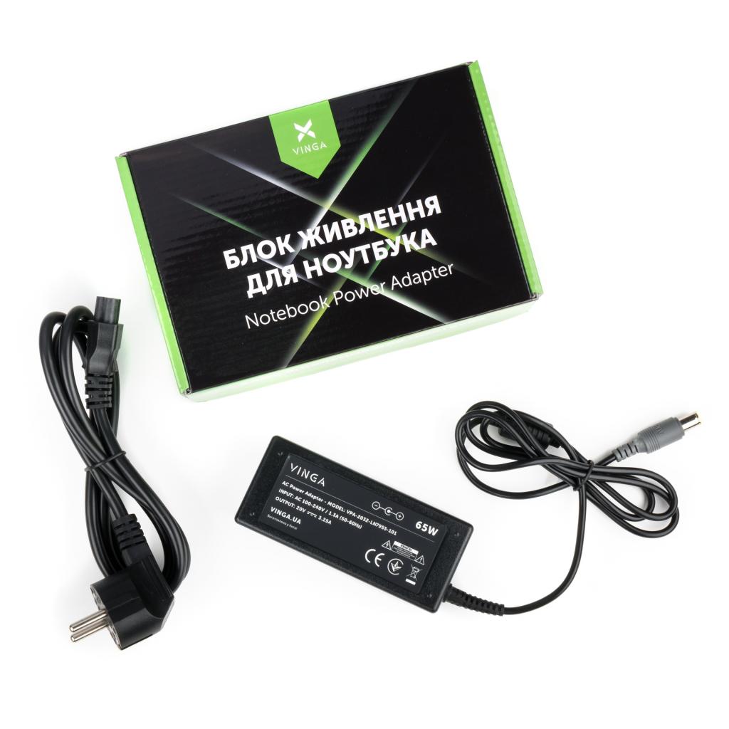 Блок живлення до ноутбуку Vinga Lenovo 65W 20V 3.25А 7.9*5.5 (VPA-2032-LN7955-101) - зображення 1