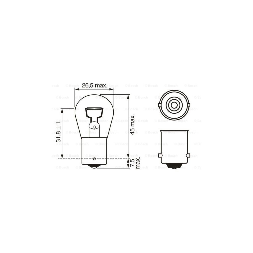 Автолампа Bosch 21W (1 987 302 201) - изображение 5