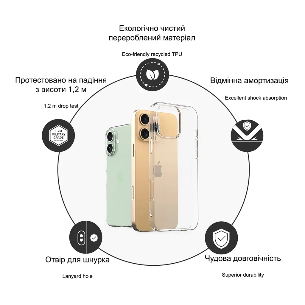 Чохол до мобільного телефона Drobak Acrylic Case для Apple iPhone 14 (949413) - изображение 8