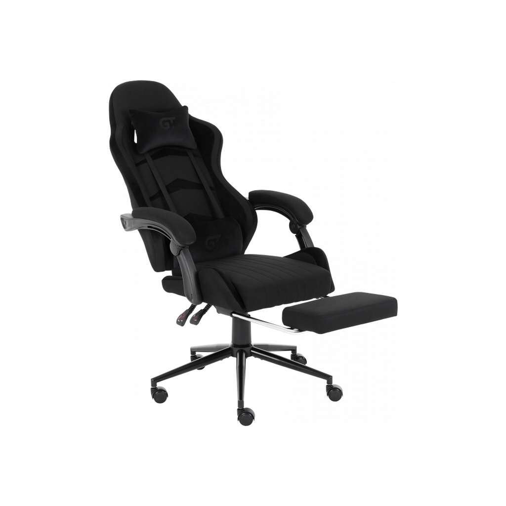 Крісло ігрове GT Racer X-2324 Black Suede (X-2324 Fabric Black Suede) - зображення 4