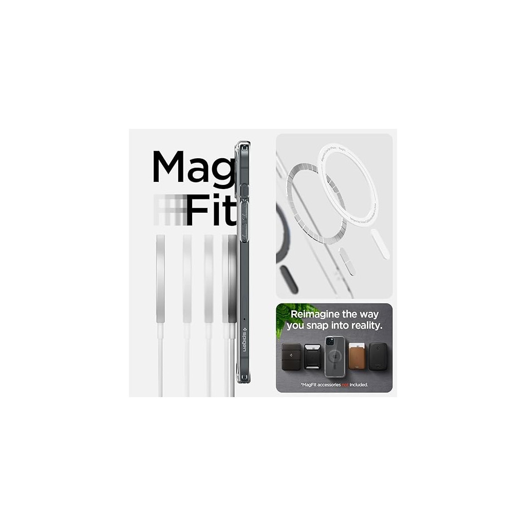 Чохол до мобільного телефона Spigen Apple iPhone 15 Ultra Hybrid MagFit Carbon Fiber (ACS06805) - зображення 8