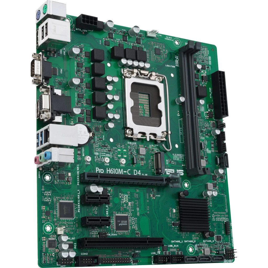Материнська плата ASUS Pro H610M-C D4-CSM - зображення 3
