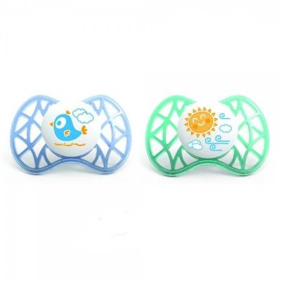 Пустушка Nuvita Air симетрична 6м+ 2шт. для хлопчика (NV7081Blue) - зображення 1