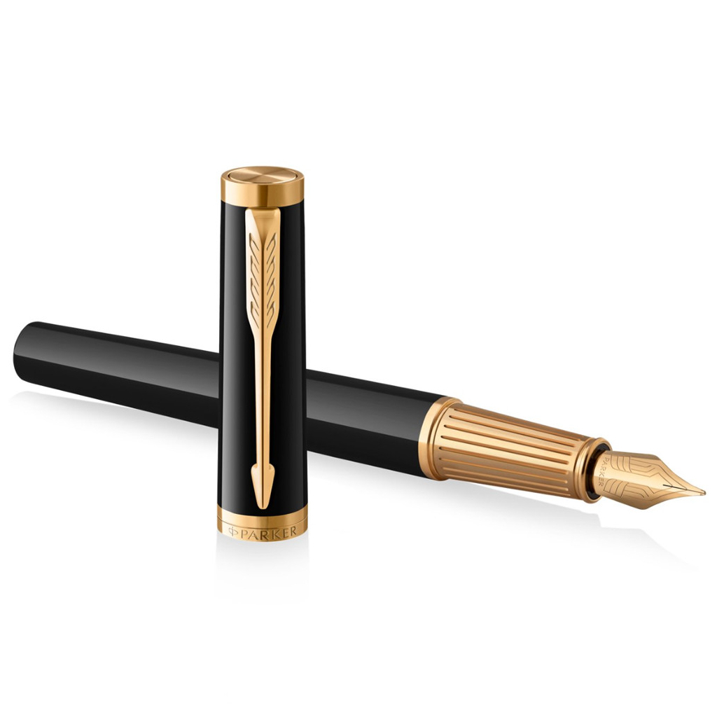 Ручка пір'яна Parker INGENUITY Black Lacquer GT FP F (60 011) - зображення 3