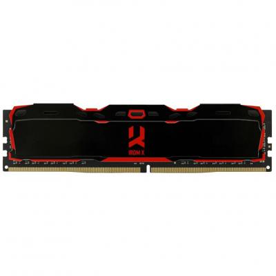 Модуль пам'яті для комп'ютера DDR4 8GB 3000 MHz Iridium X Black Goodram (IR-X3000D464L16S/8G) - зображення 1