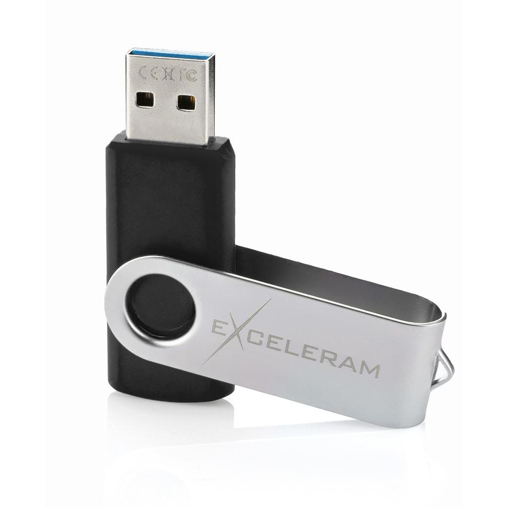 USB флеш накопичувач eXceleram 128GB P1 Series Silver/Black USB 3.1 Gen 1 (EXP1U3SIB128) - зображення 3