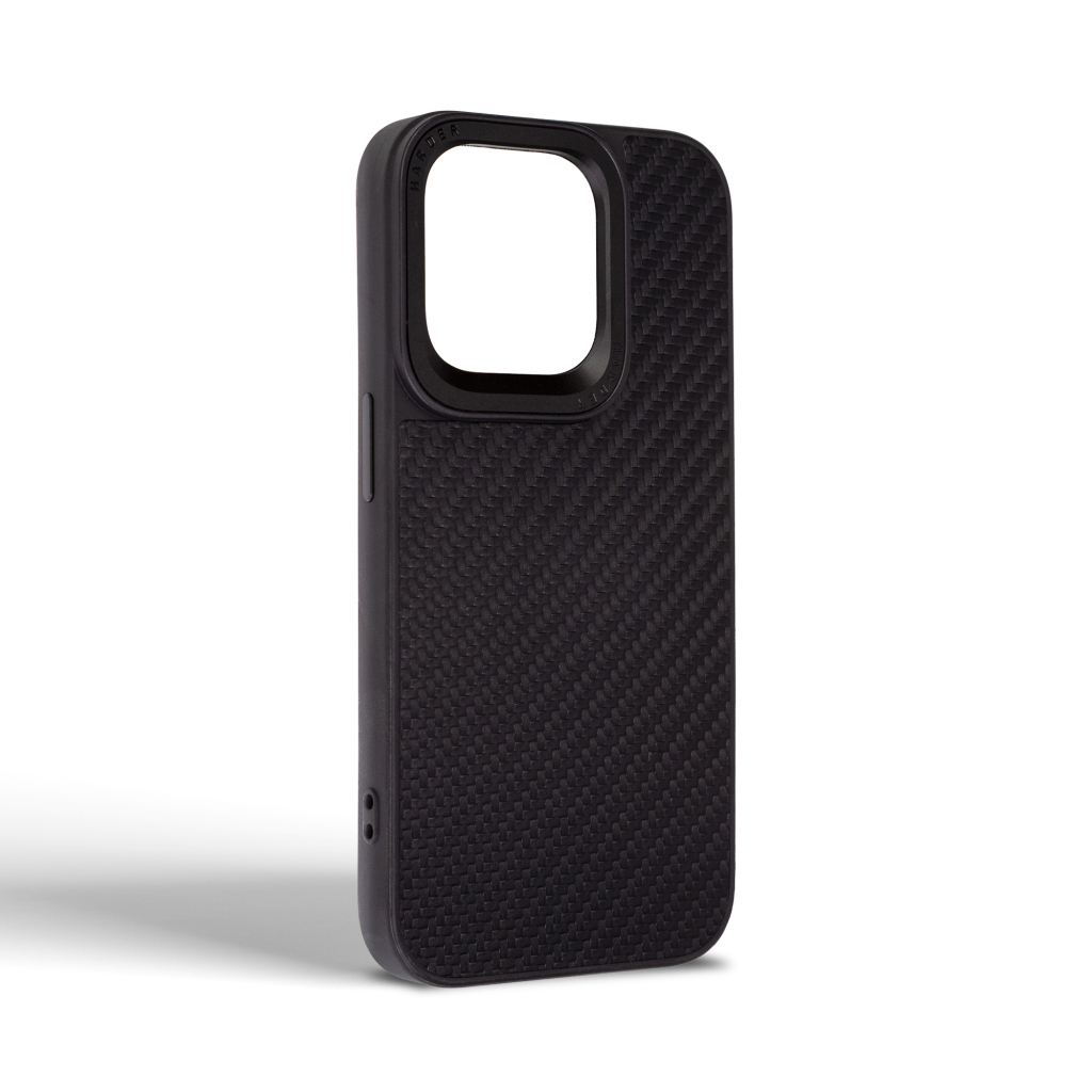 Чохол до мобільного телефона Harder Carbon Pattern Apple iPhone 14 Pro Black (ARM76779) - зображення 2