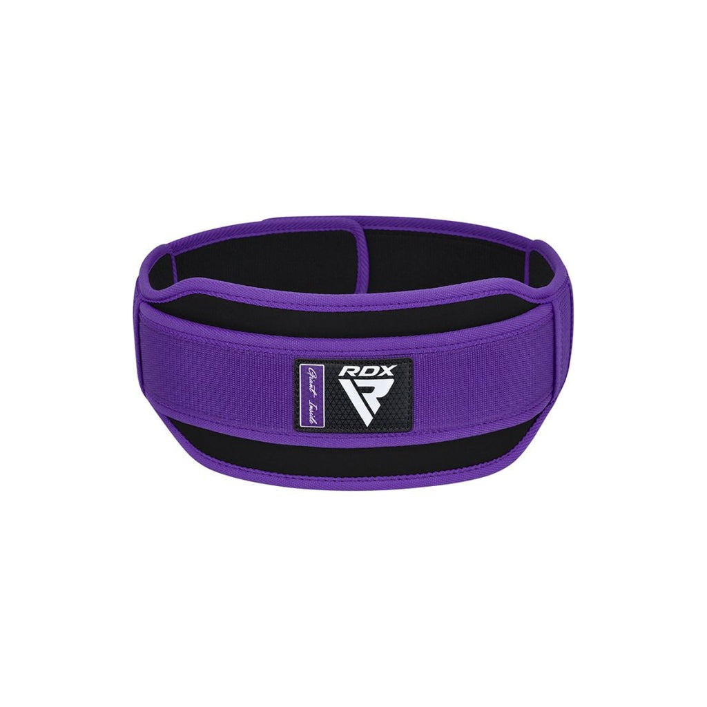 Атлетичний пояс RDX RX5 Double Belt неопреновий Purpel S (WBD-RX5PR-S) - зображення 4
