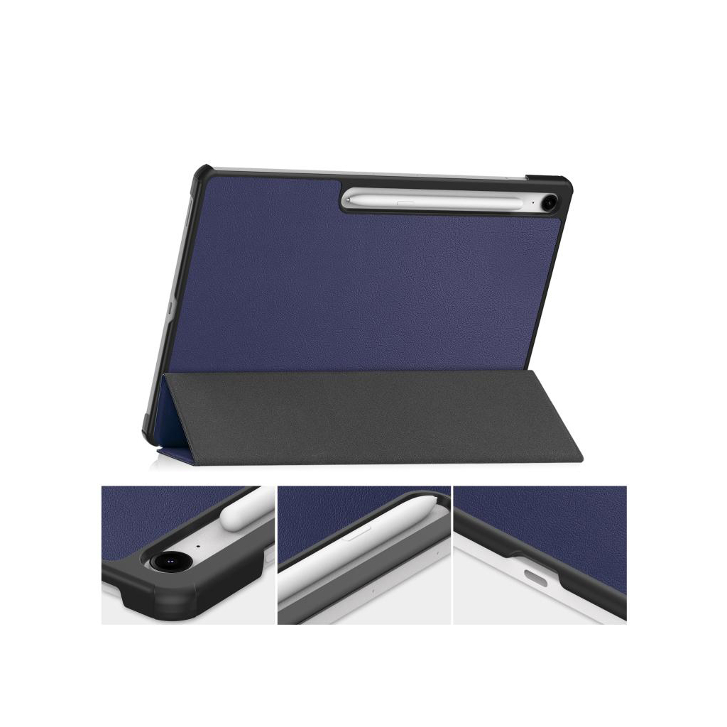 Чохол до планшета BeCover Smart Case Samsung Galaxy Tab S10 FE Plus (SM-X620/SM-X626) 13.1" Deep Blue (713382) - изображение 6