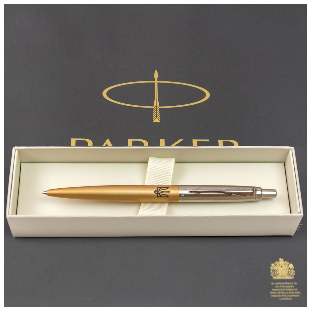Ручка кулькова Parker JOTTER 17 XL UKRAINE Matt Gold CT BP Трезубец (13432_T001b) - зображення 5