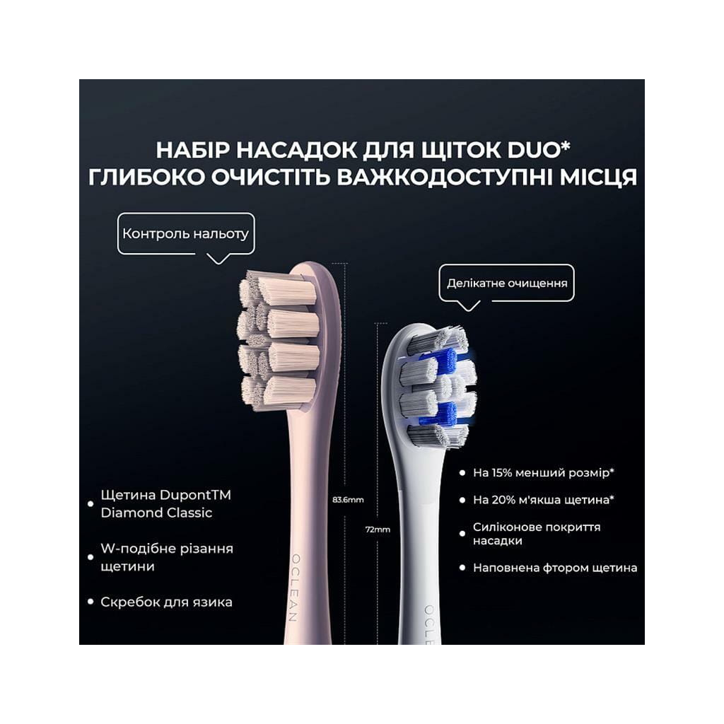 Електрична зубна щітка Oclean X Pro Digital Purple (6970810553475) - зображення 11