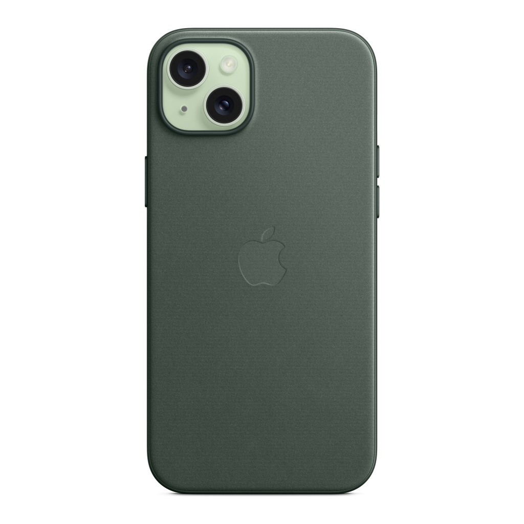 Чохол до мобільного телефона Apple iPhone 15 Plus FineWoven Case with MagSafe Evergreen (MT4F3ZM/A) - зображення 4