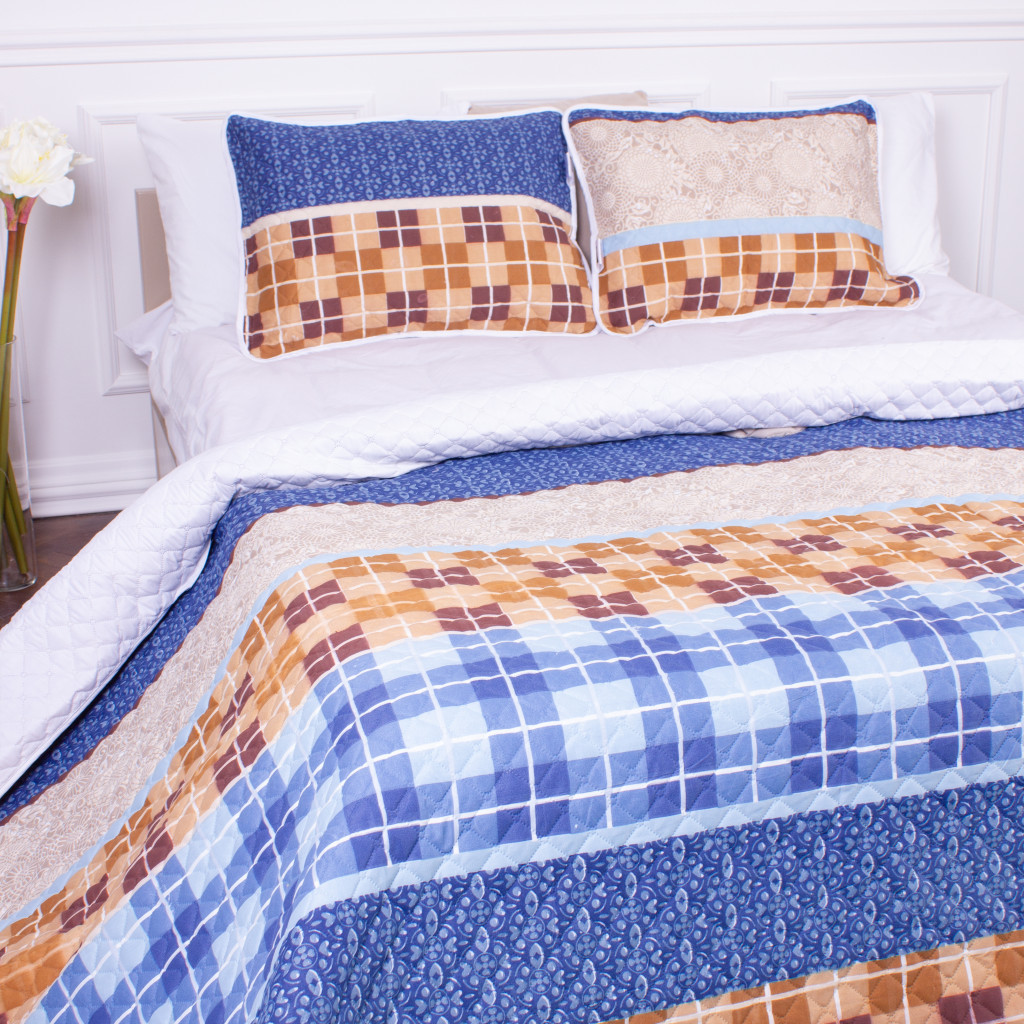 Покривало MirSon набір Print Line №5944 Cornet 180х210 см + наволочка 50х70 см х 2 шт (2200006169581) - зображення 6