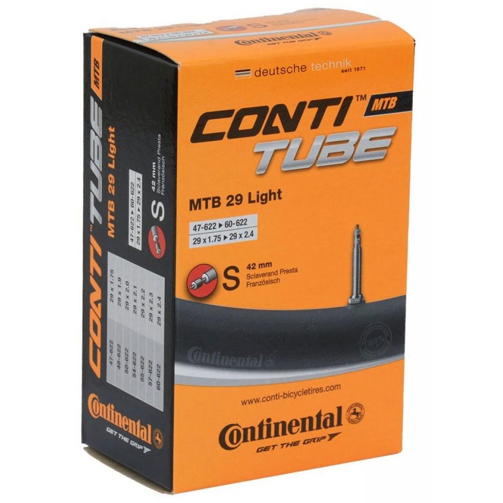 Велосипедна камера Continental MTB 28/29"x1.75-2.5 Light 47-662 / 62-662, PR42mm (182321) - зображення 1