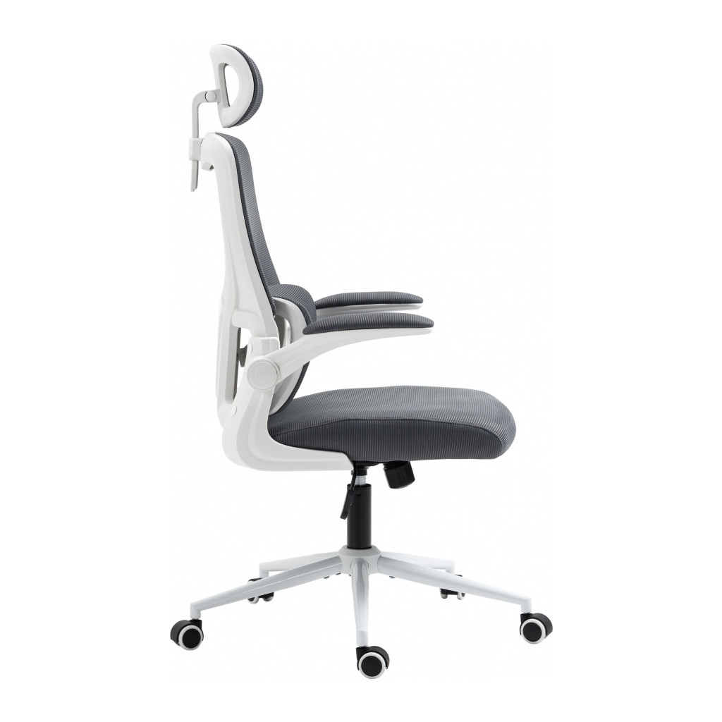 Офісне крісло GT Racer X-5728 White/Gray - зображення 4