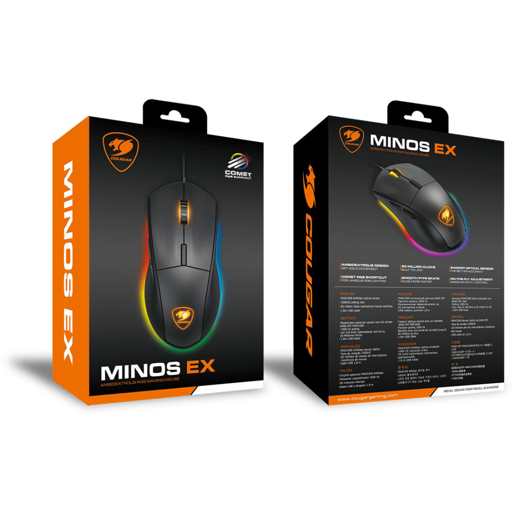 Мишка Cougar Minos EX USB Black (Minos EX Black) - зображення 8