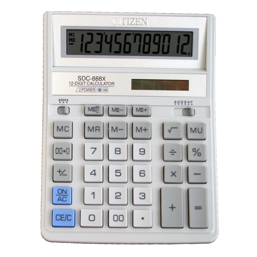 Калькулятор Citizen SDC-888XWH - зображення 1
