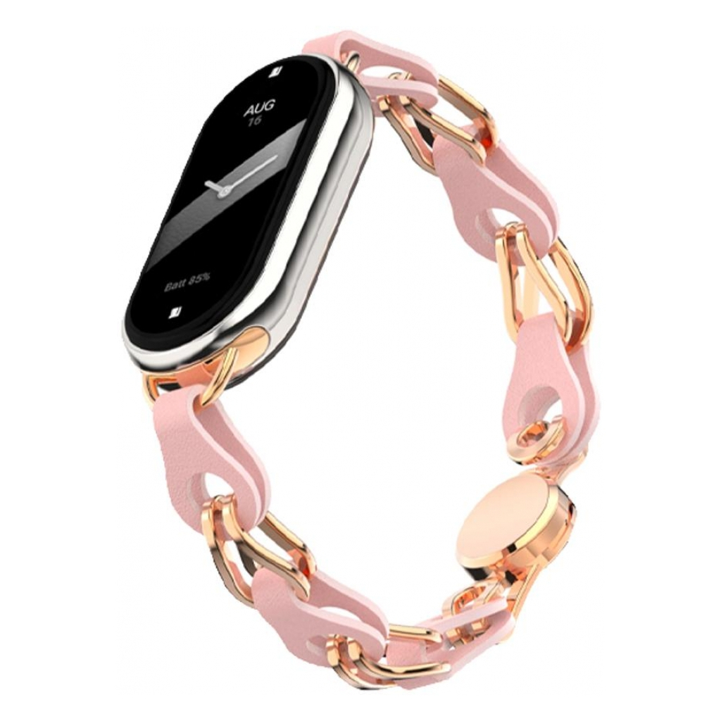 Ремінець до фітнес браслета Armorstandart Chain Wristband для Xiaomi Mi Band 8 Pink Sand (ARM69923) - зображення 1