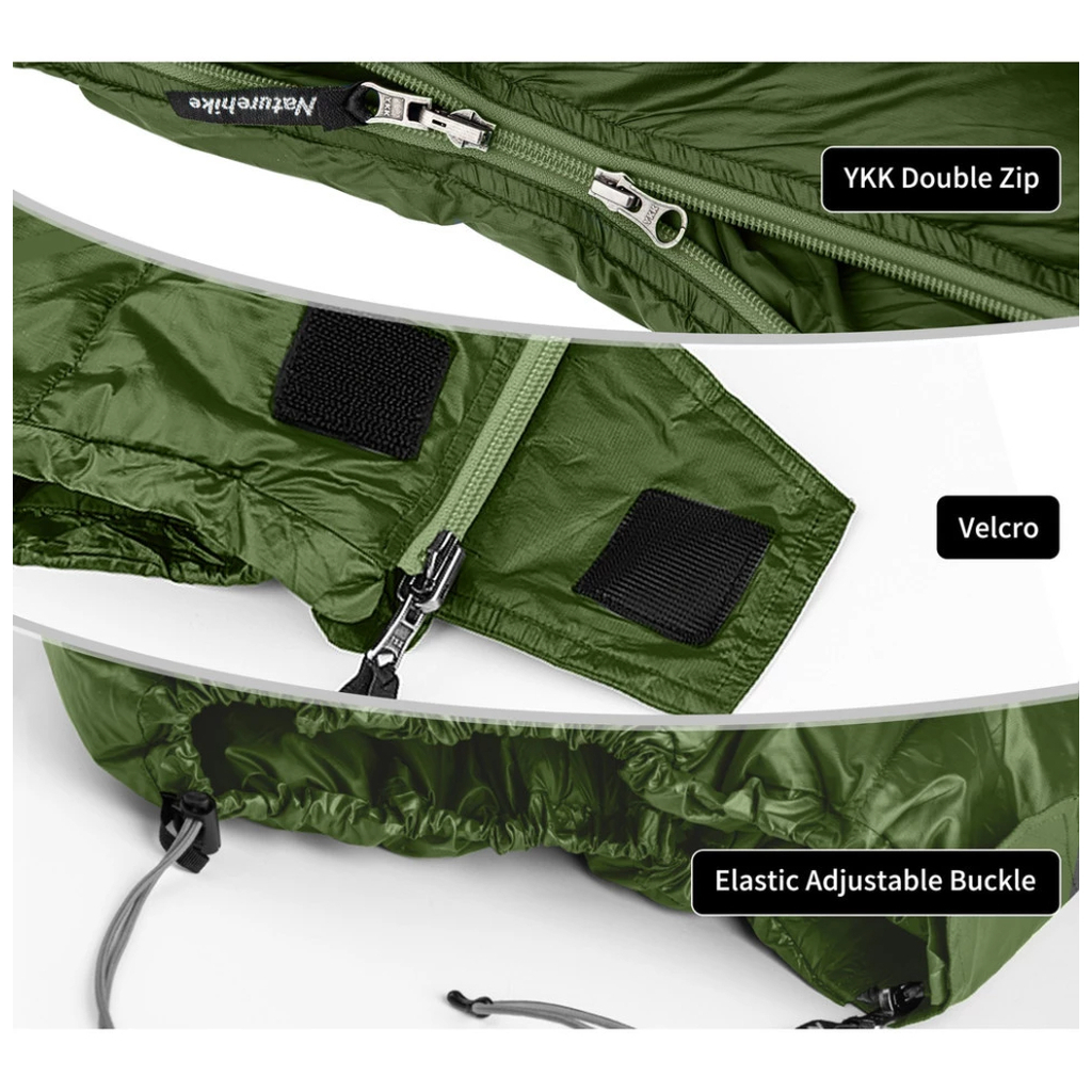 Спальний мішок Naturehike CWM295 CNK2300SD013, зелений (6976023920882) - зображення 3