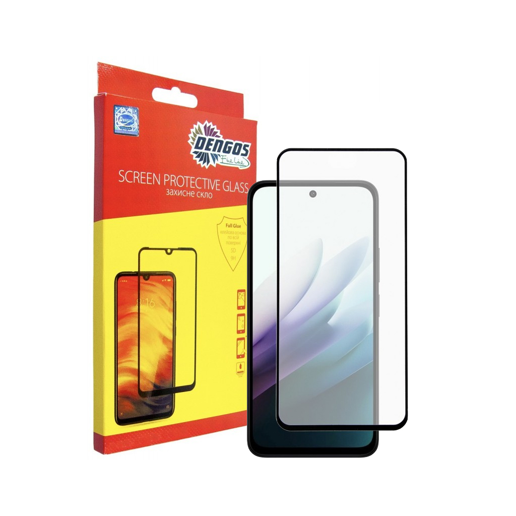 Скло захисне Dengos Full Glue Xiaomi Redmi 15 Black (TGFG-416) - зображення 1