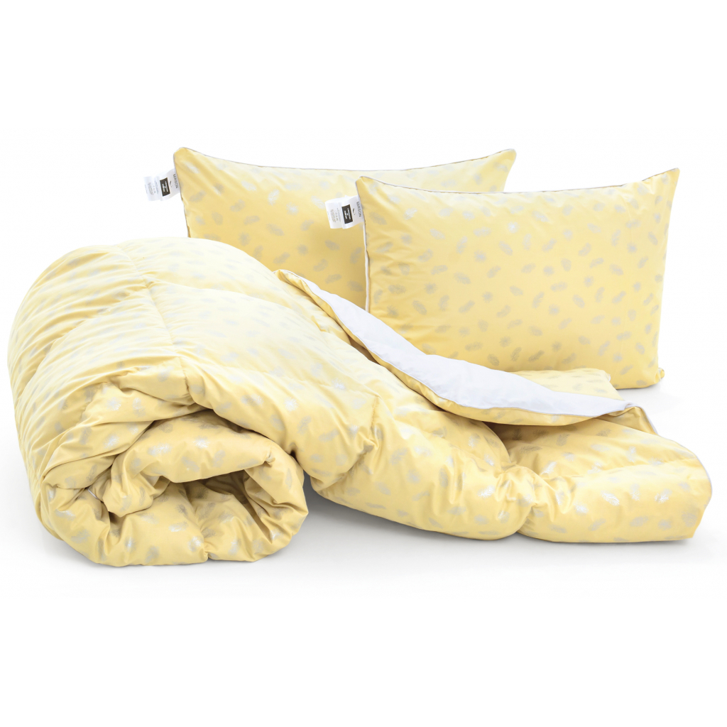 Ковдра MirSon Набір №2157 Bio-Beige Зима 90% пух 140х205 + подушки (2200003022308) - зображення 3