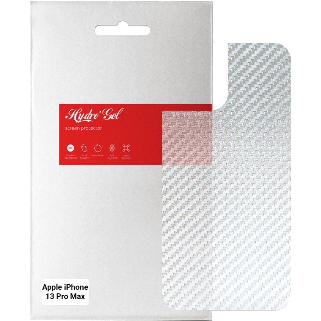Плівка захисна Armorstandart back side Apple iPhone 13 Pro Max Carbone Silver (ARM61065) - зображення 1