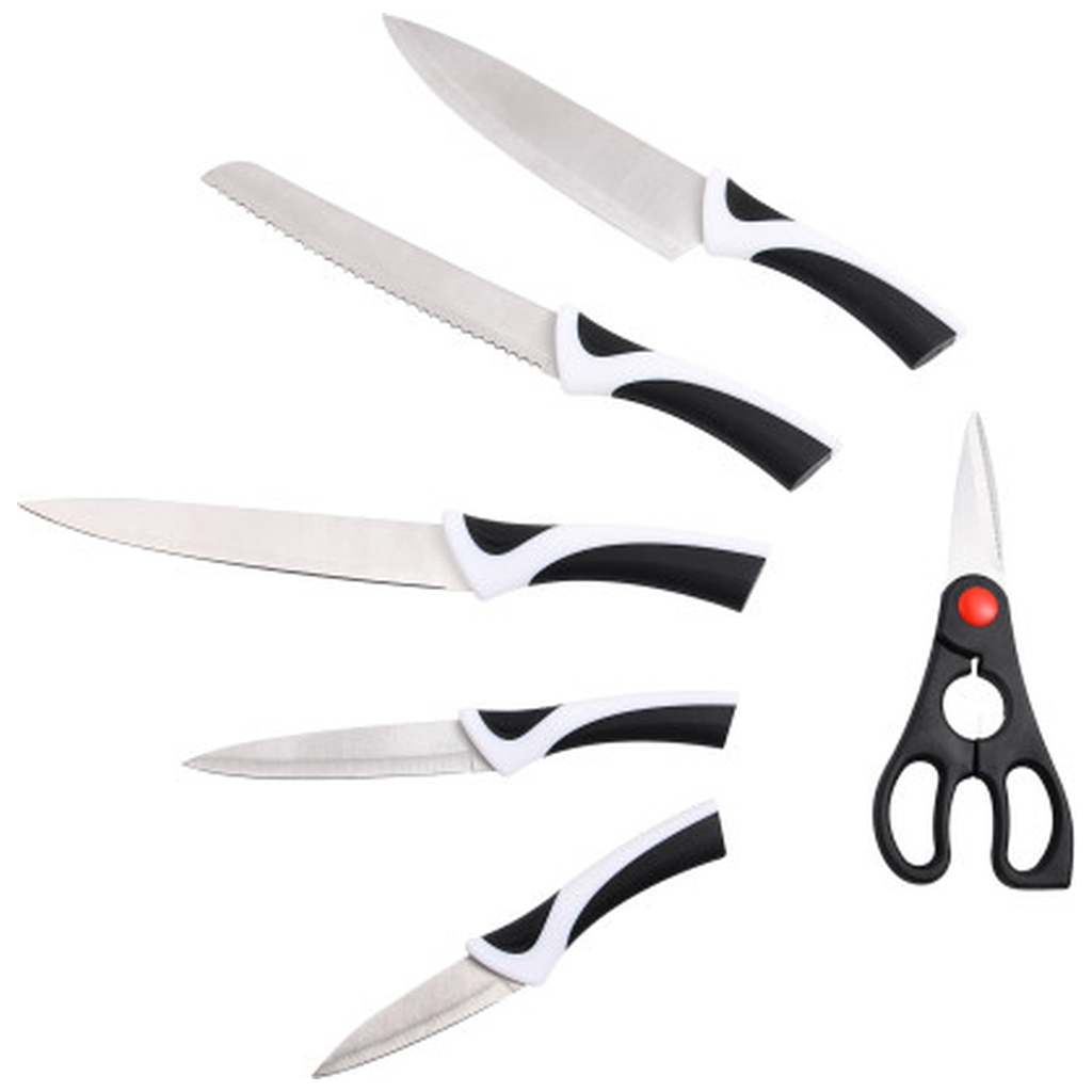 Набір ножів Bergner Kyoto, з ножицями, 6 предметів (BG-39319-MM) - зображення 1