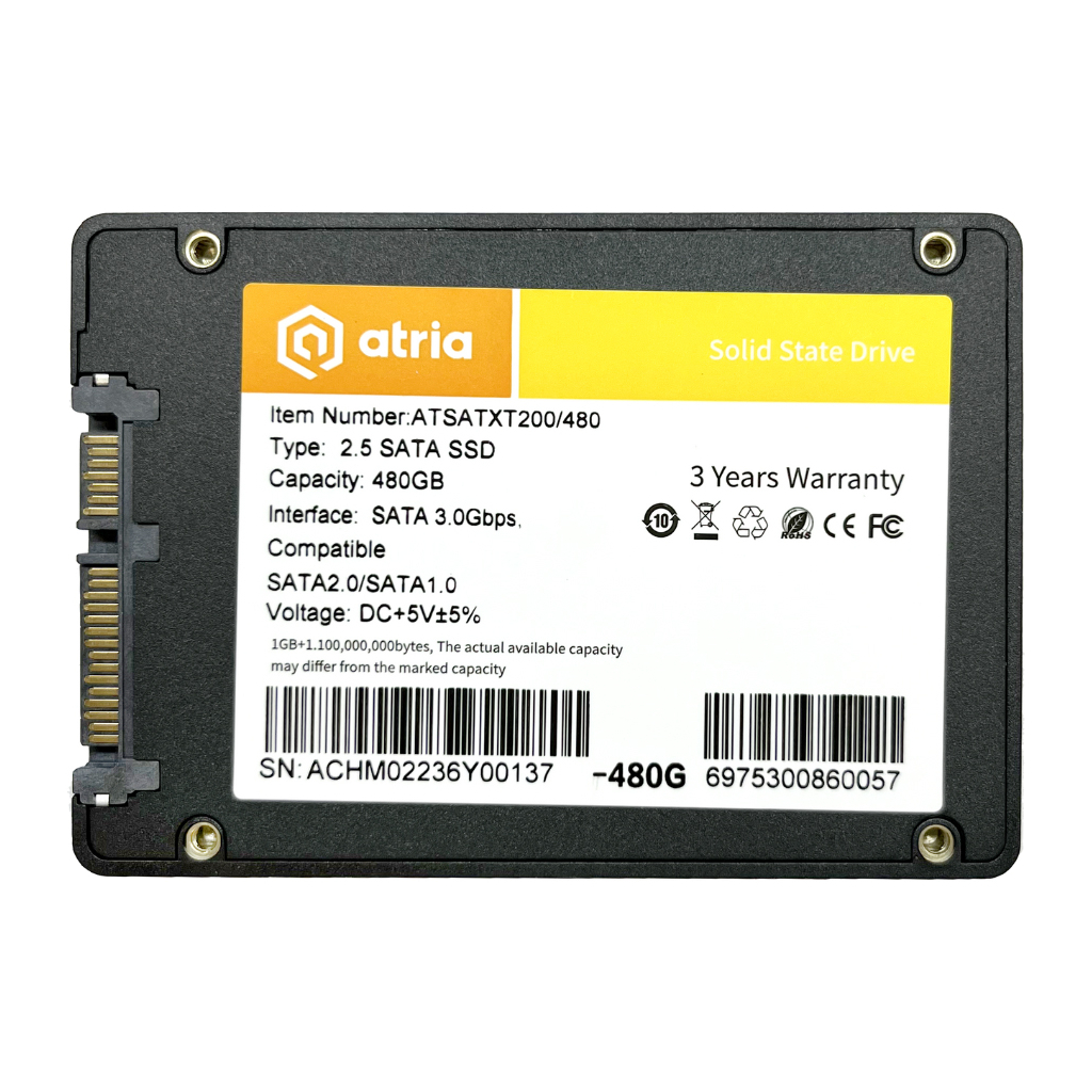 Накопичувач SSD 2.5" 480GB XT200 ATRIA (ATSATXT200/480) - зображення 2