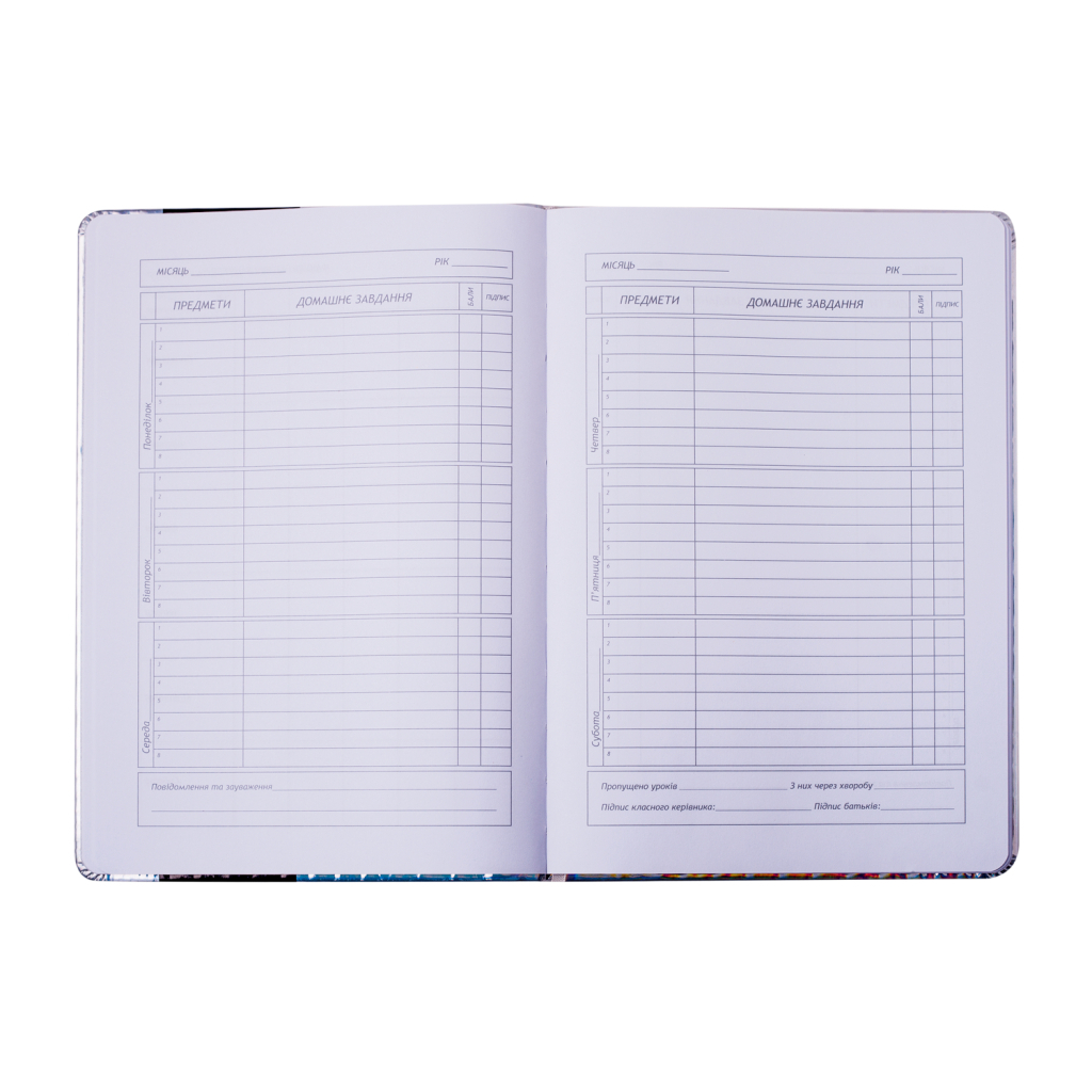 Щоденник шкільний ZiBi В5 48 аркушів тверда обкладинка зі штучної шкіри з поролоном Silver (ZB.13214-24) - зображення 7
