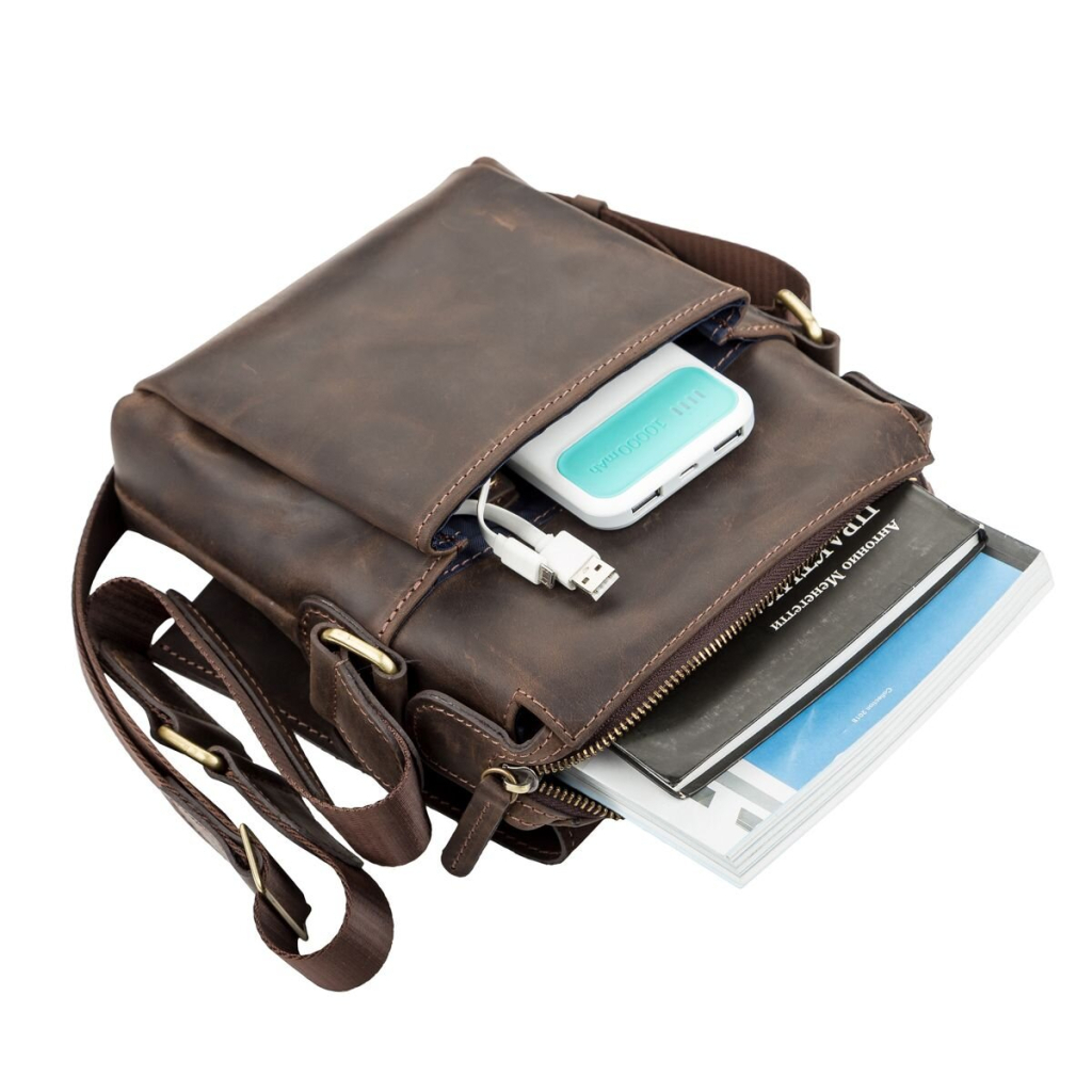 Сумка Shvigel Шкіряна Коричнева (11093) - зображення 5