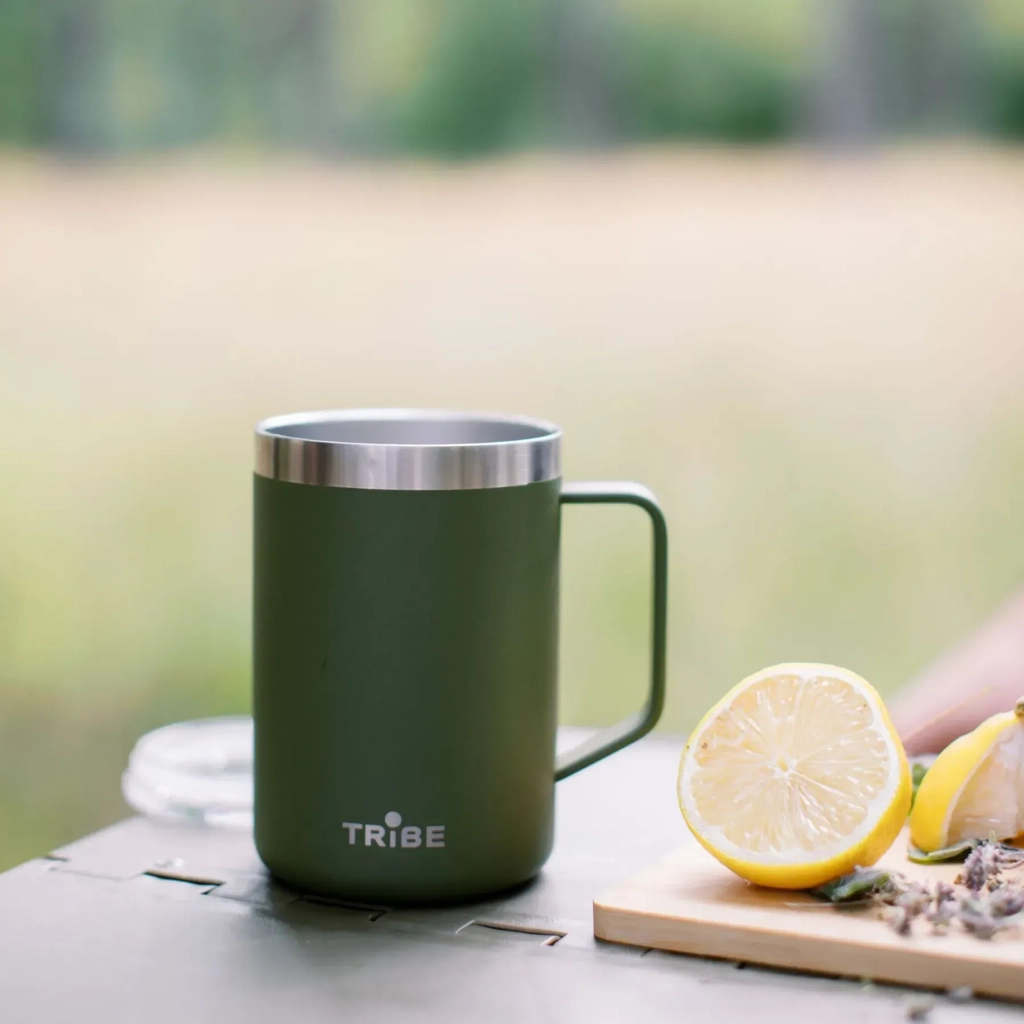 Термокружка Tribe Classic Mug 500 мл olive (T-FA-0033-olive) - зображення 7