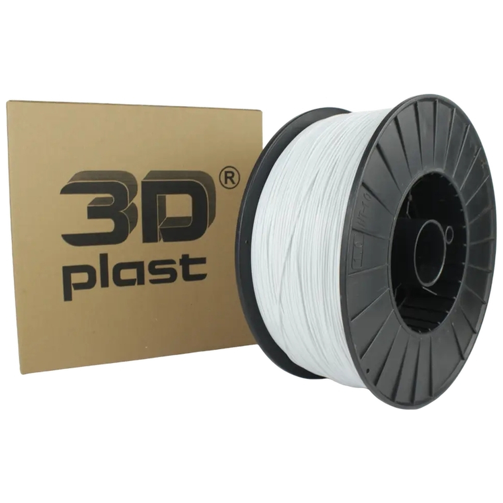 Пластик для 3D-принтера 3Dplast PLA 1.75мм, 3кг, white (3DPLA1753WHT) - зображення 1