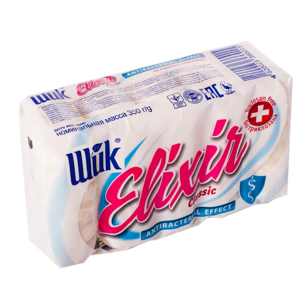 Тверде мило Шик Еліксир антибактеріальний Класик 5x70 г (4820023366015) - зображення 1