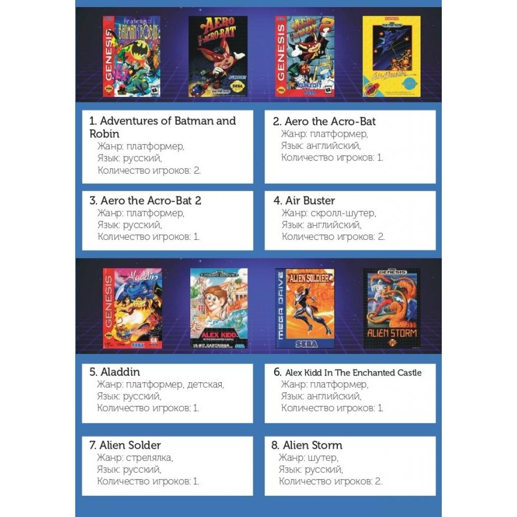 Ігрова консоль Retro Genesis 16 bit HD Ultra (225 ігор, 2 бездротових (ConSkDn73) - зображення 6