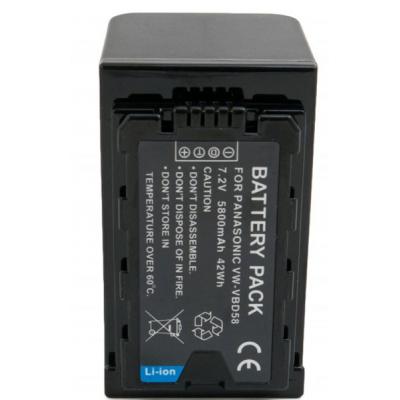 Акумулятор до фото/відео Extradigital Panasonic VW-VBD58, Li-ion, 7.2V, 5800mAh (BDP2690) - зображення 2