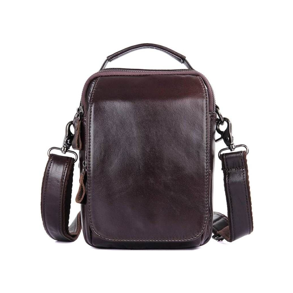 Сумка Vintage З натуральної шкіри Коричнева (14544) - зображення 5