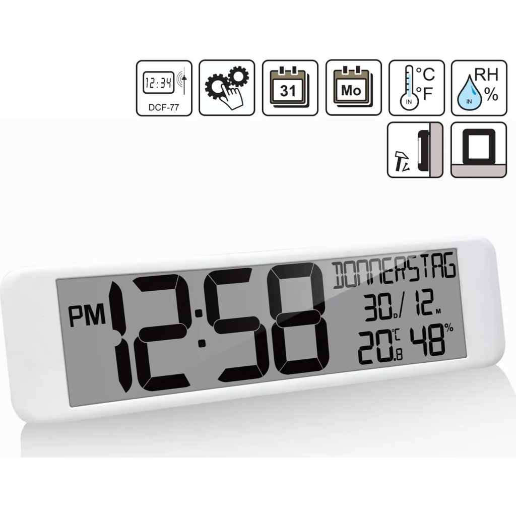 Настінний годинник Technoline WS8120 White (DAS302710) - зображення 4