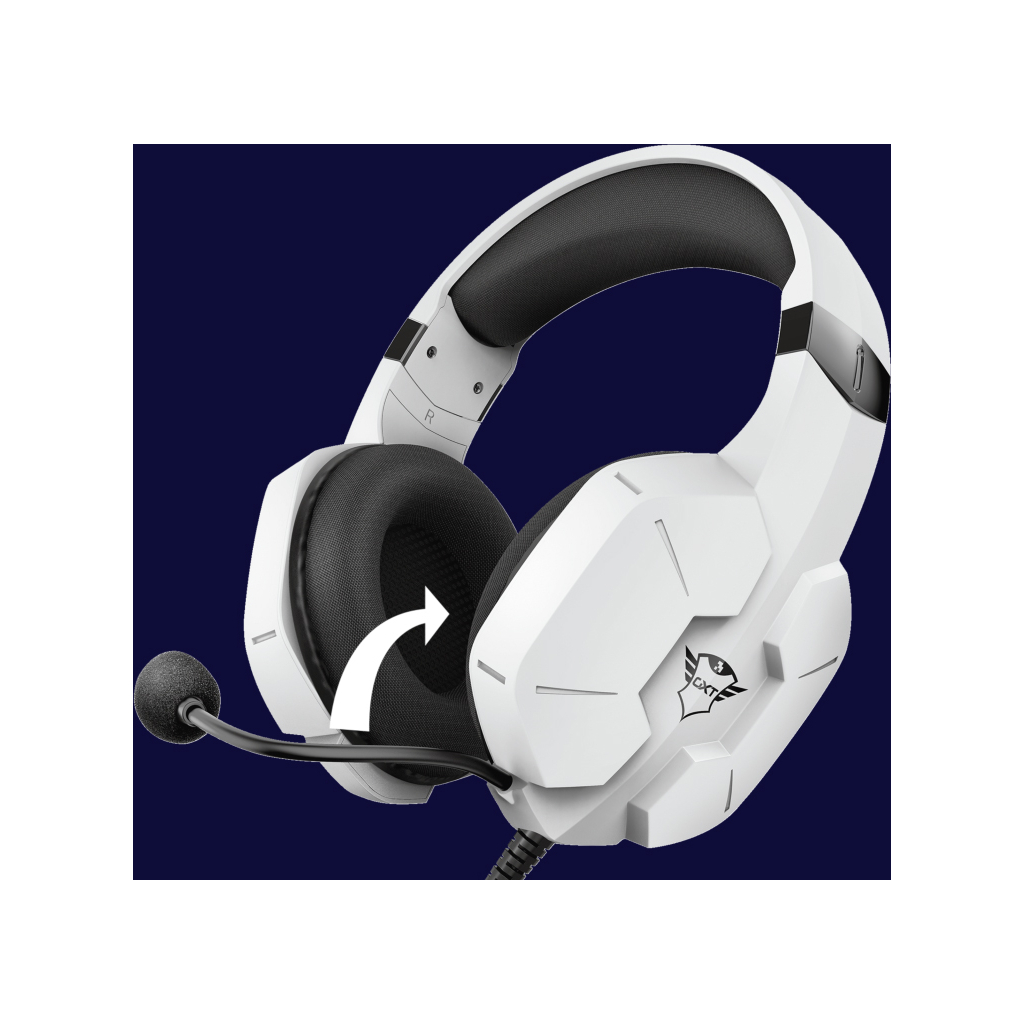 Навушники Trust GXT 323W CARUS 3.5mm White (24258) - зображення 8