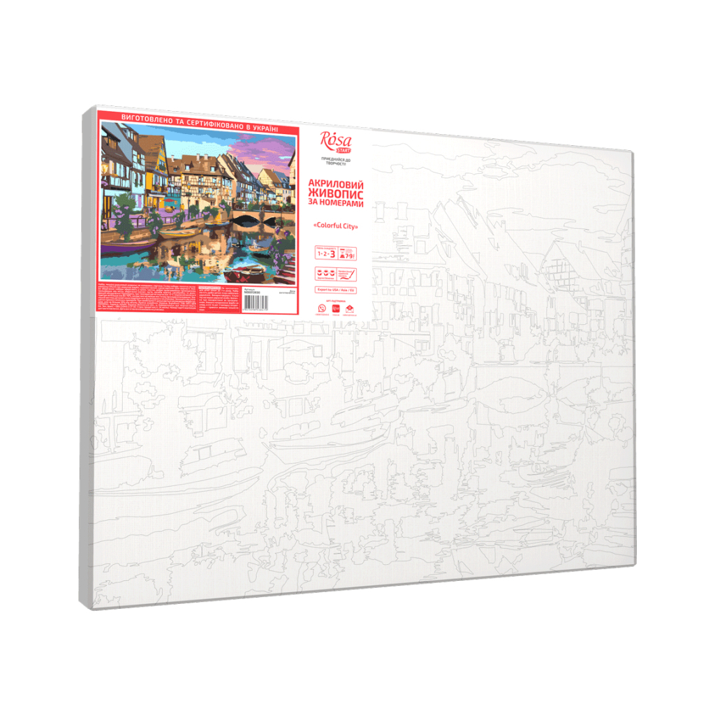 Картина по номерам Rosa Start Colorful Сity 35х45 см (4823098538479) - зображення 2