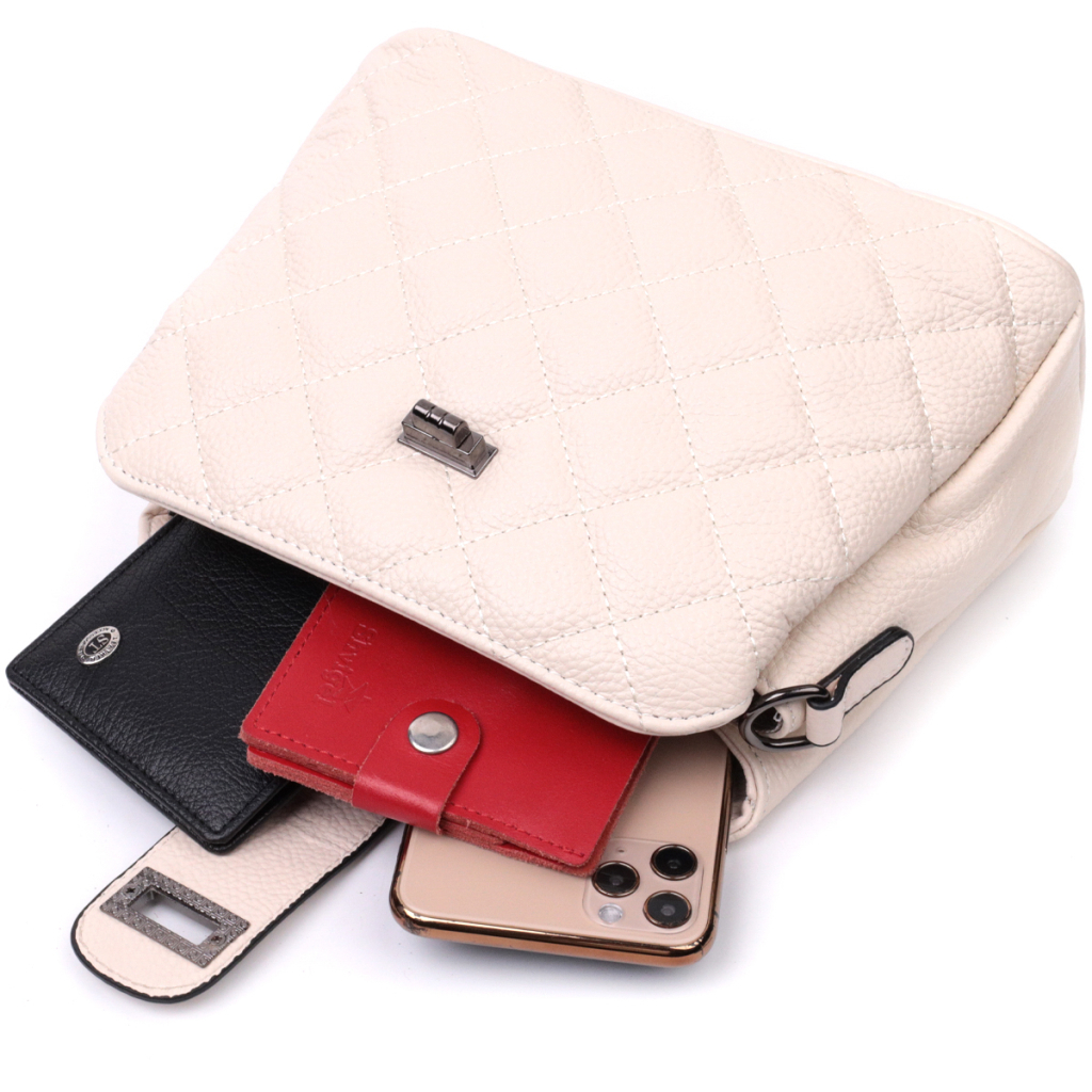 Сумка Vintage З натуральної шкіри Біла (22414) - зображення 8