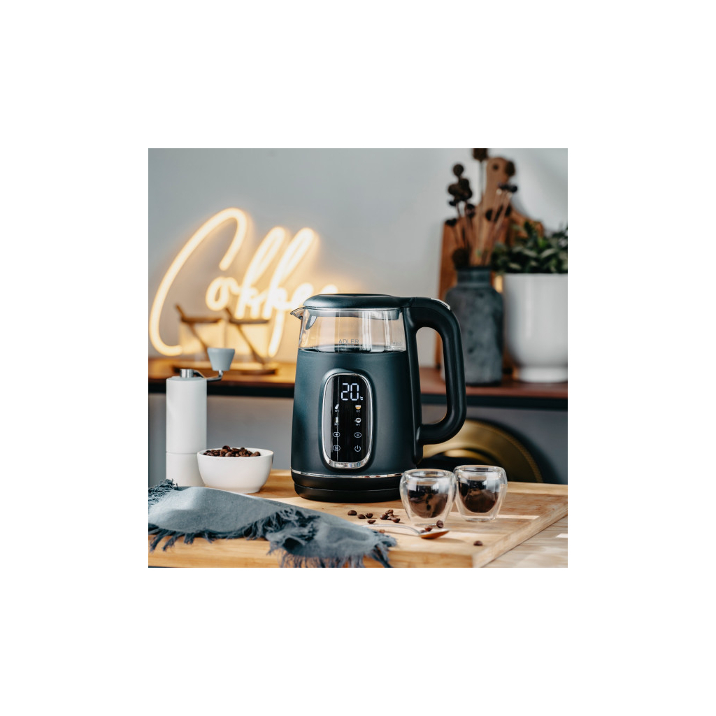 Електрочайник Adler AD 1305 black silver - зображення 7