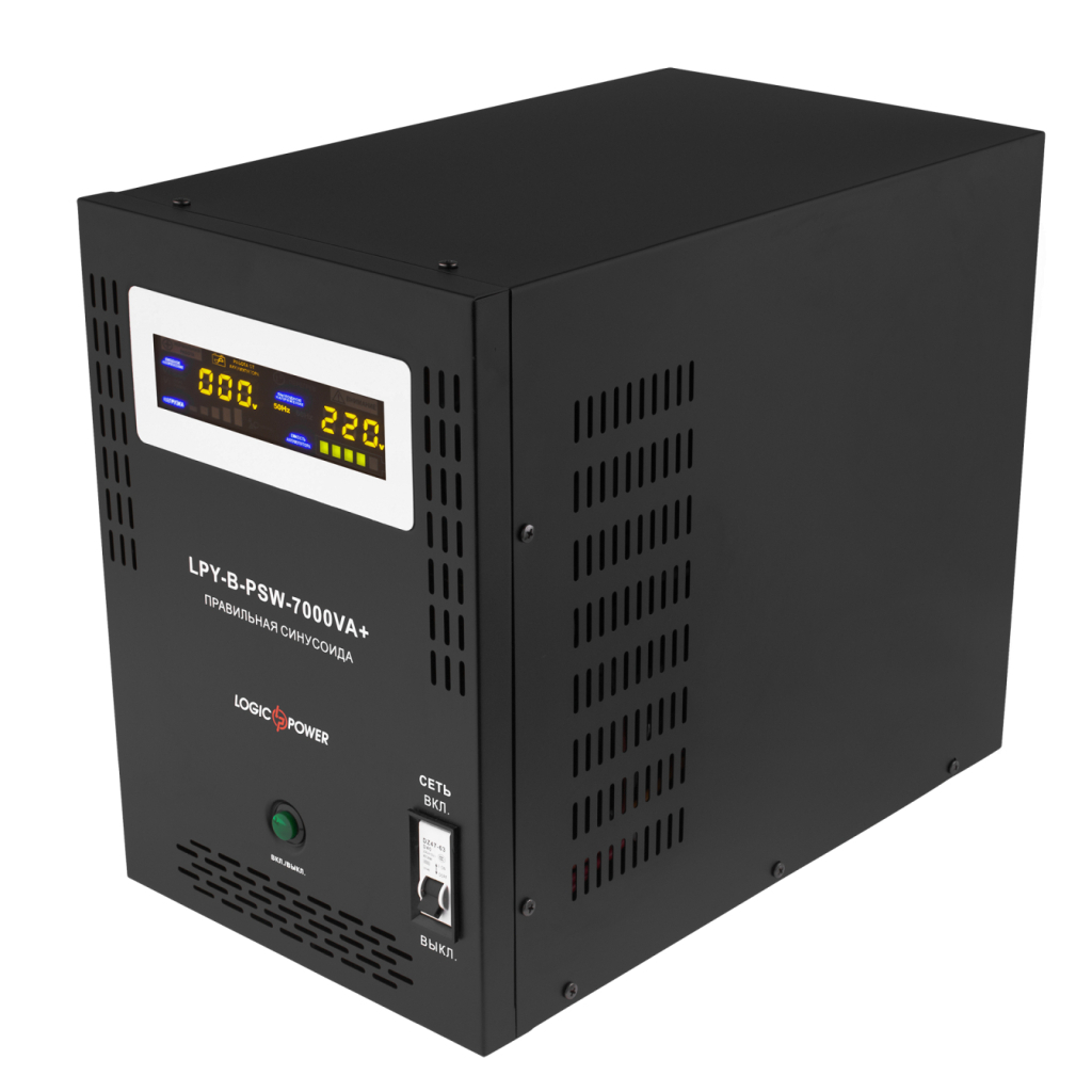 Пристрій безперебійного живлення LogicPower LPY- B - PSW-7000VA+, 10А/15А, 48V (6616) - зображення 1