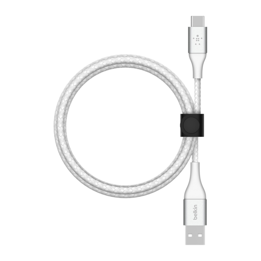 Дата кабель USB 2.0 AM to Type-C 1.0m BRAIDED white Belkin (CAB002BT1MWH) - зображення 4