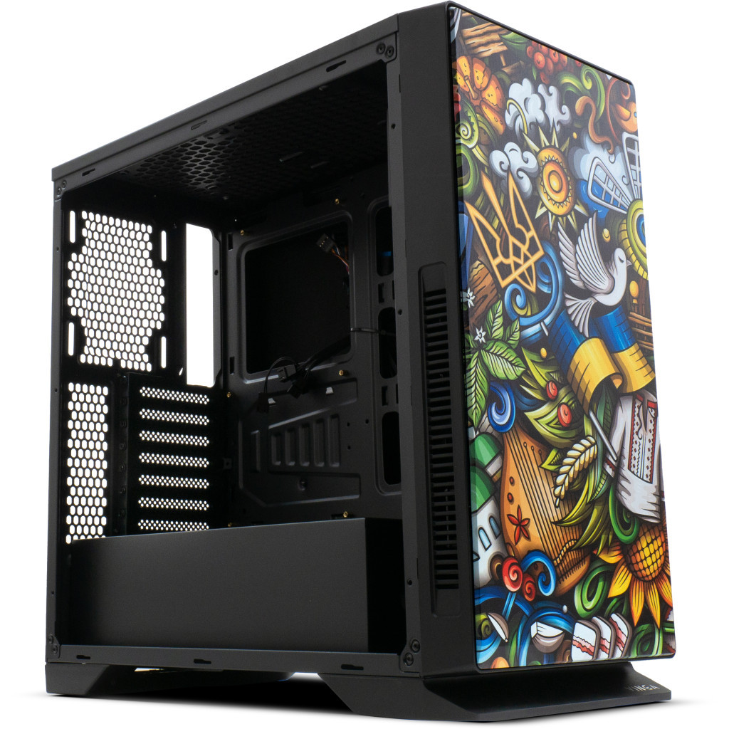 Корпус Vinga Black Widow Ukraine Free (01230011784) - зображення 3