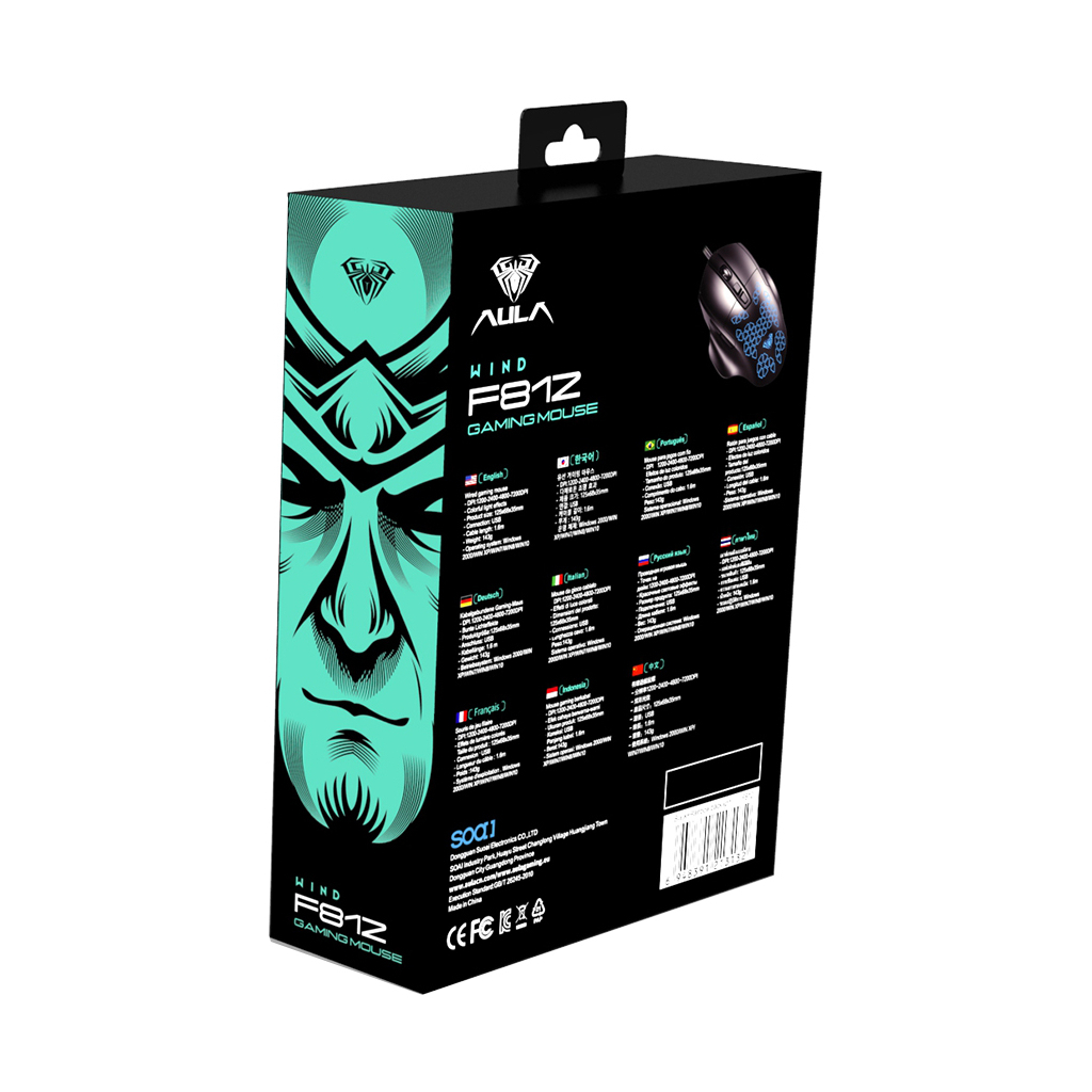 Мишка Aula F812 USB Black (6948391213132) - зображення 8