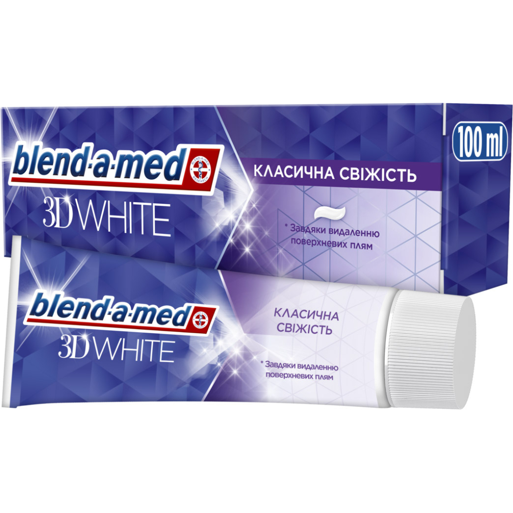 Зубна паста Blend-a-med 3D White Класична свіжість 100 мл (8006540792896) - зображення 1
