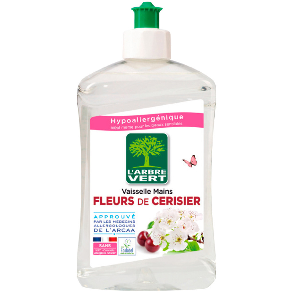 Засіб для ручного миття посуду L'Arbre Vert Цвіт вишні 500 мл (3450601028434) - зображення 1