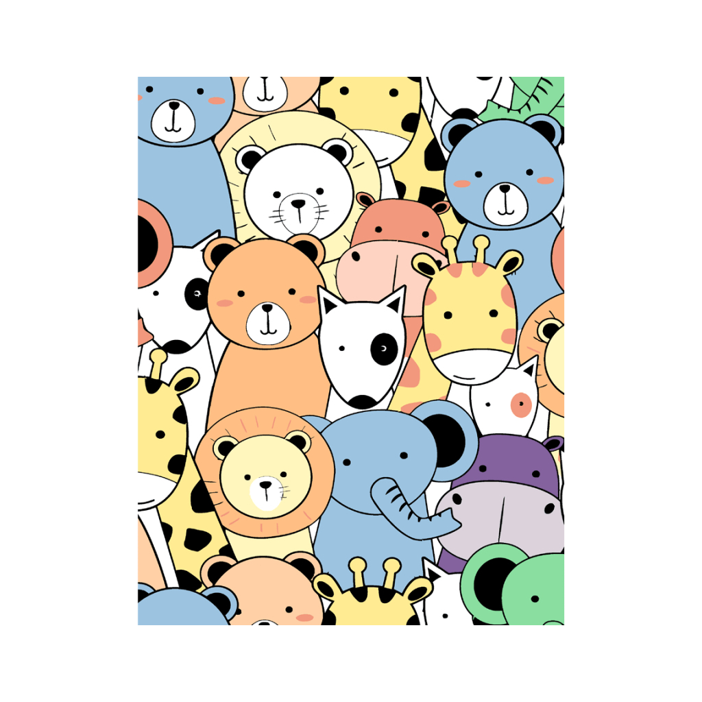 Картина по номерам Rosa Start Funny Animals 35х45 см (4823098538493) - зображення 1