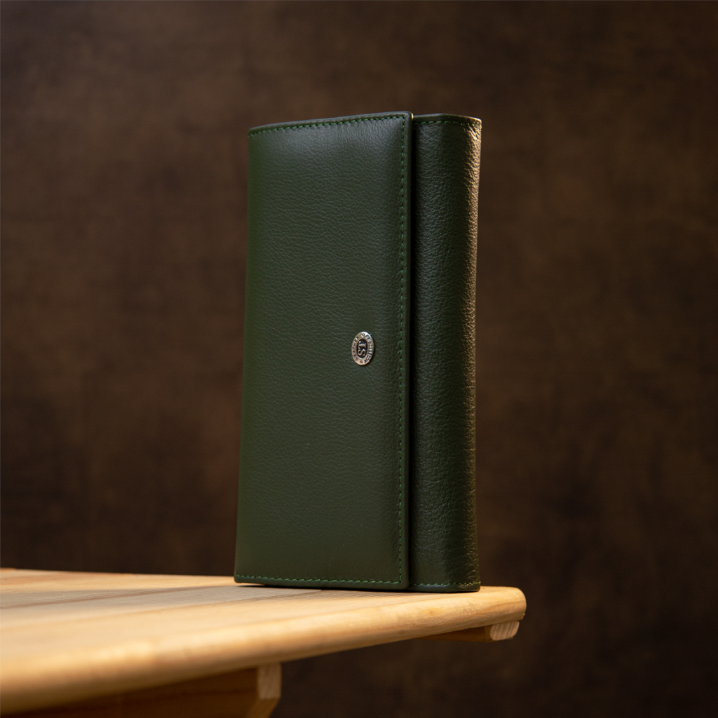 Гаманець ST Leather Зелений (19389) - зображення 7