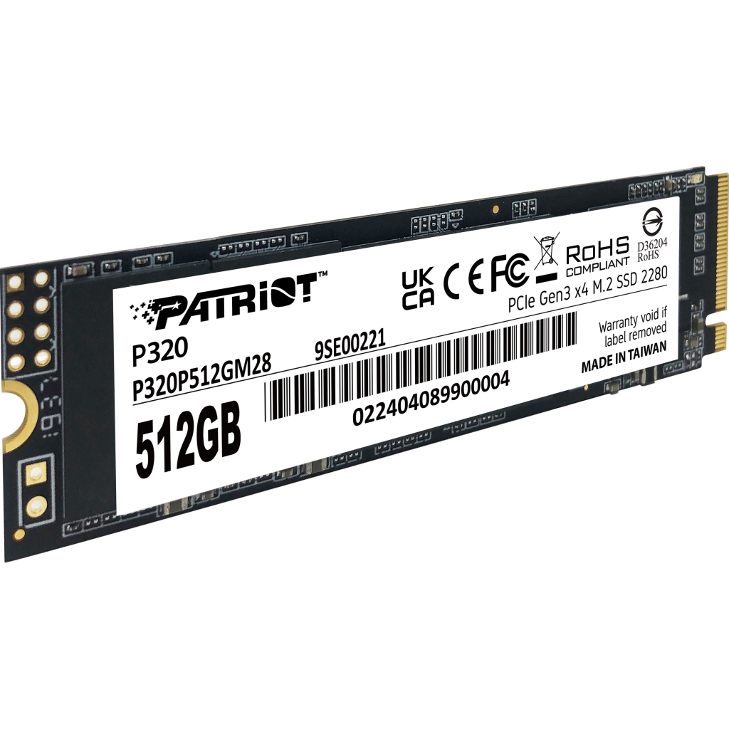 Накопичувач SSD M.2 2280 512GB Patriot (P320P512GM28) - зображення 2